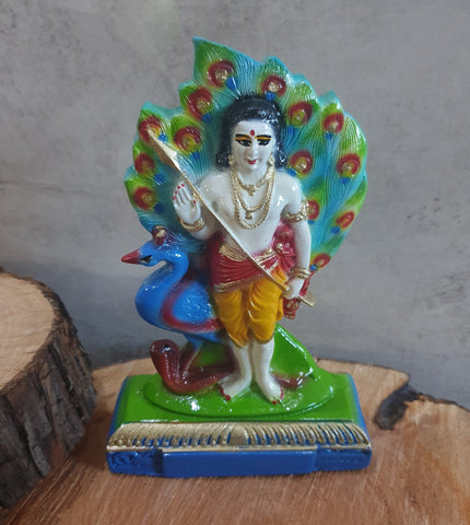 Murugan (Kartikeya) Cast Marble Murthi