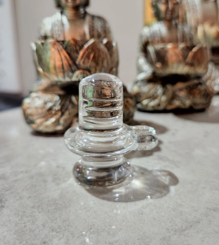 Small Quartz Sphatik Shivling (Lingam)