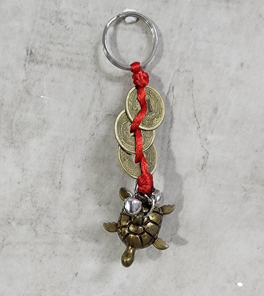 Tortoise and Lucky Coin Keychain – The Guru's Hut