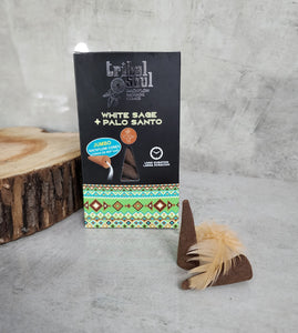 Tribal Soul Incense Cones - White Sage and Palo Santo