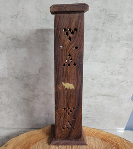 Wooden Incense and Cone Holder